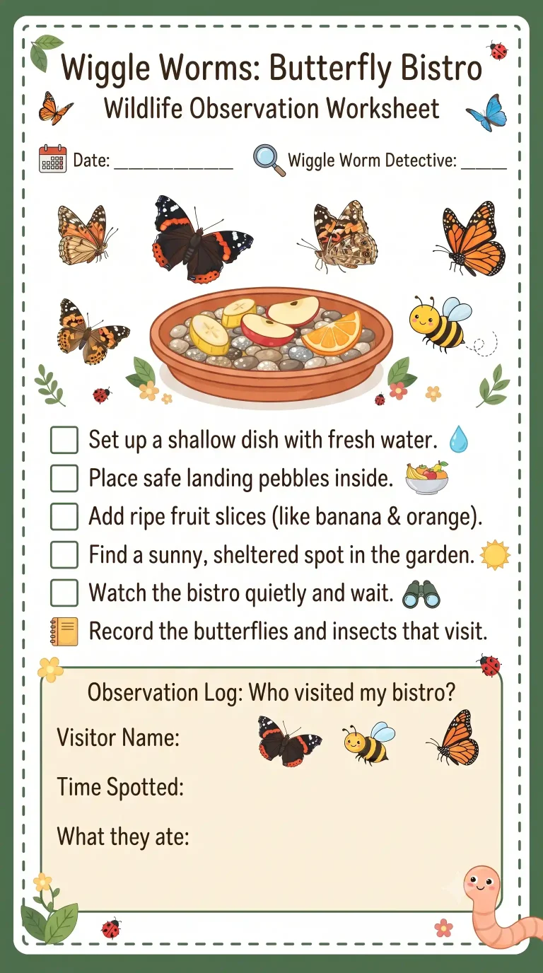 Wiggle Worms - The Late-Summer Butterfly Bistro